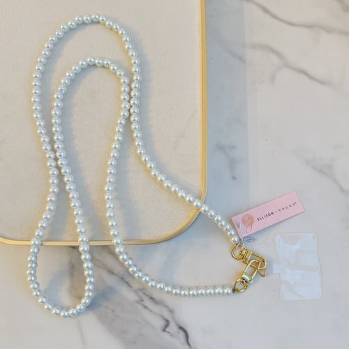 Lanière Bandoulière Perles — Accessoire Téléphone Chic