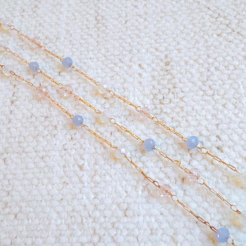Collier Chaîne Gouttes Pastel