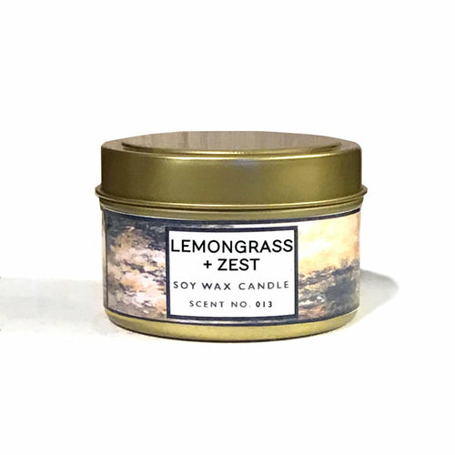 Bougie Citronnelle + Zeste — Aromathérapie & Énergie